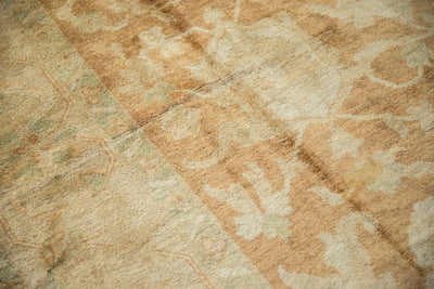 RESERVED 10x14 Vintage Gold Wash Indian Oushak Design Carpet
