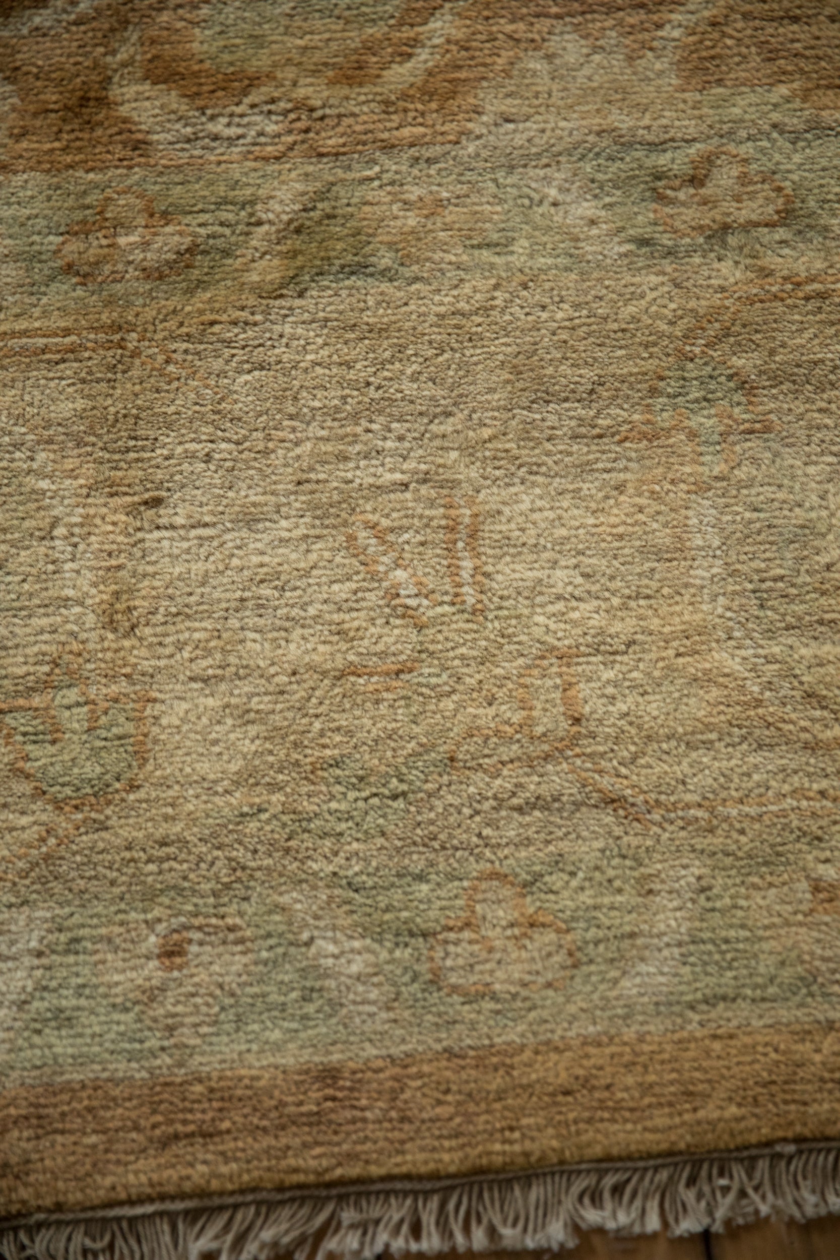 RESERVED 10x14 Vintage Gold Wash Indian Oushak Design Carpet