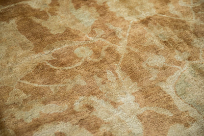 RESERVED 10x14 Vintage Gold Wash Indian Oushak Design Carpet