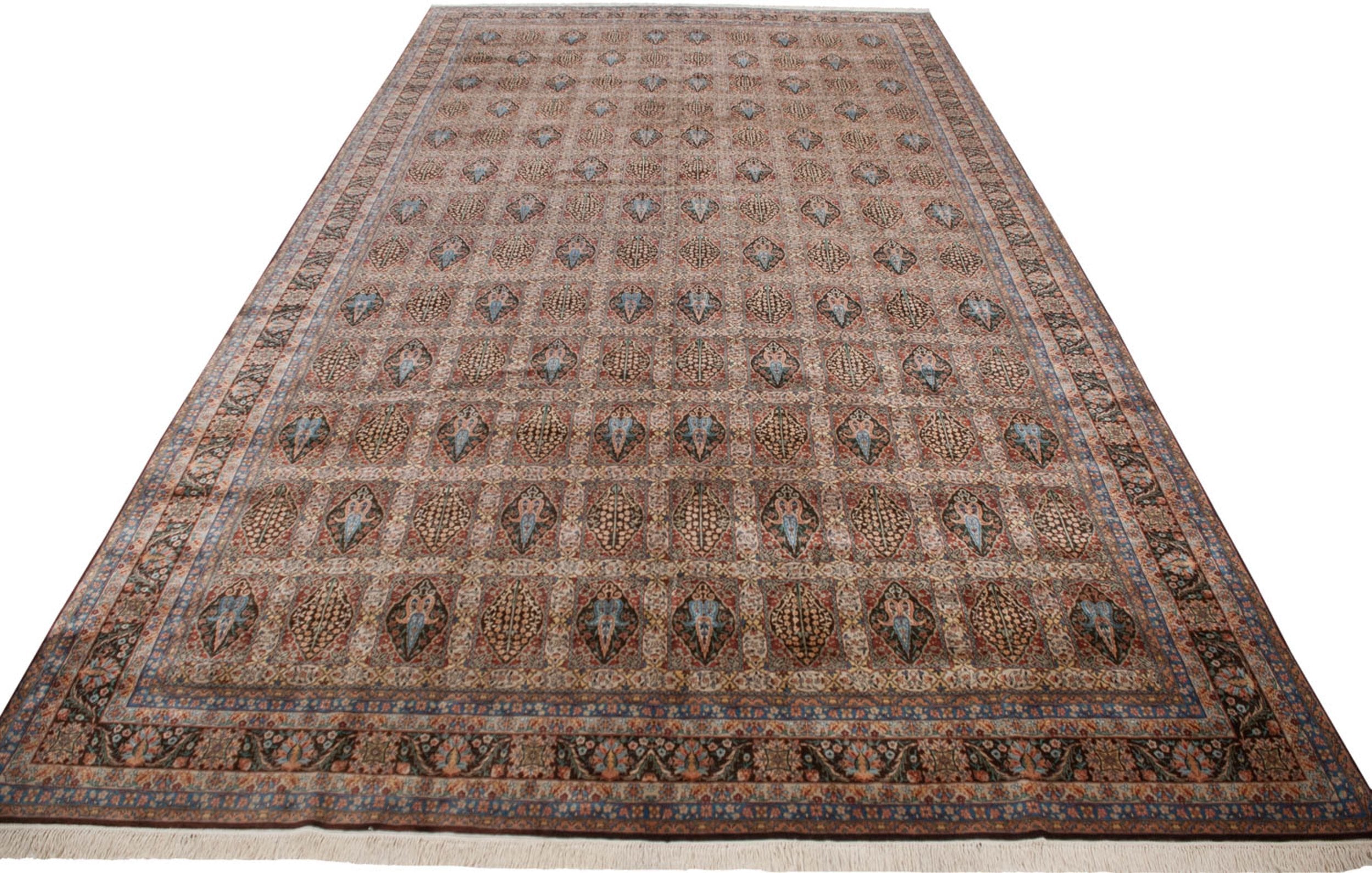 12x21.5 Vintage Bulgarian Tabriz Design Carpet by Old New House® - product image 2 for Resin Society