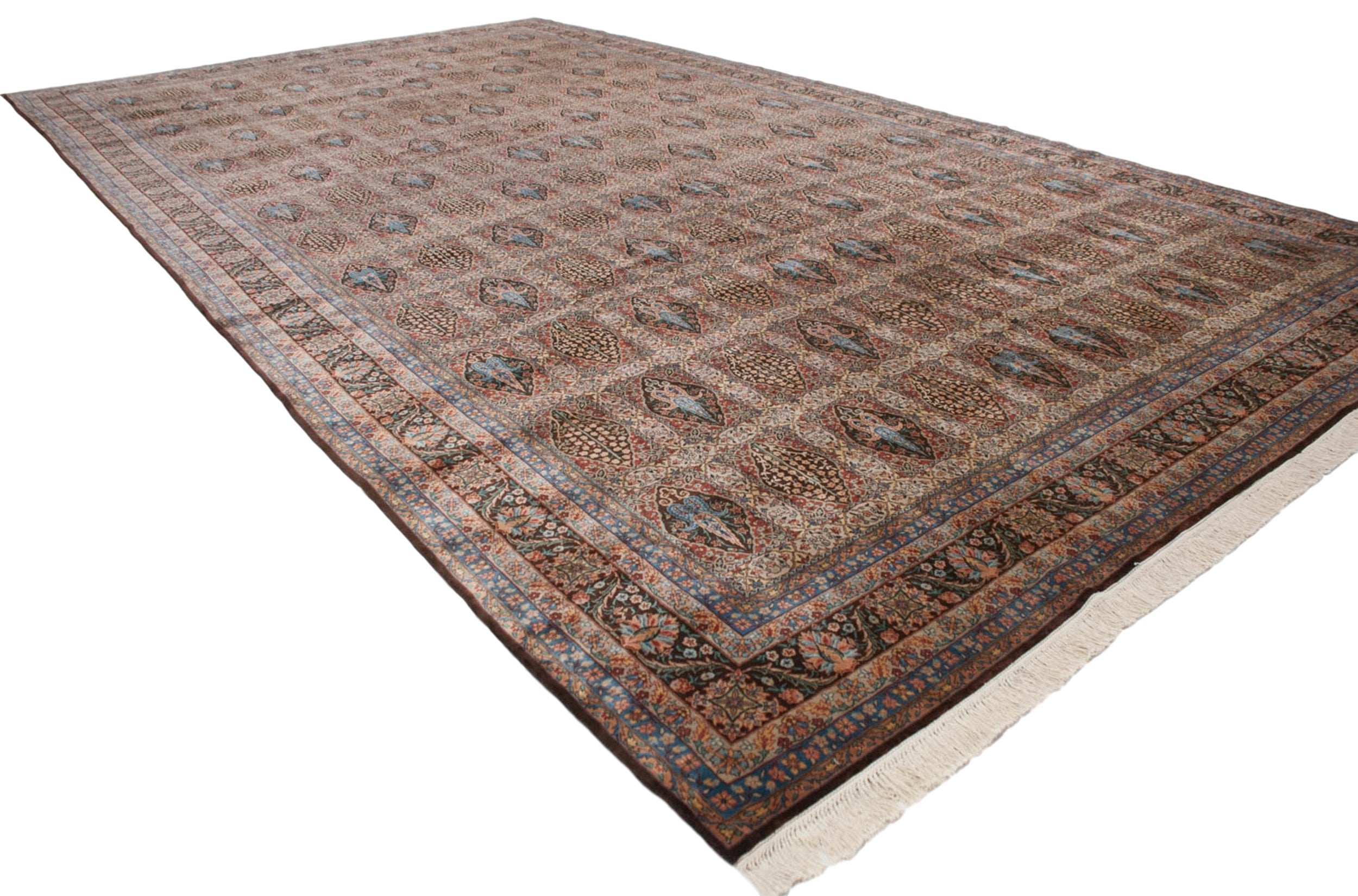 12x21.5 Vintage Bulgarian Tabriz Design Carpet by Old New House® - product image 5 for Resin Society