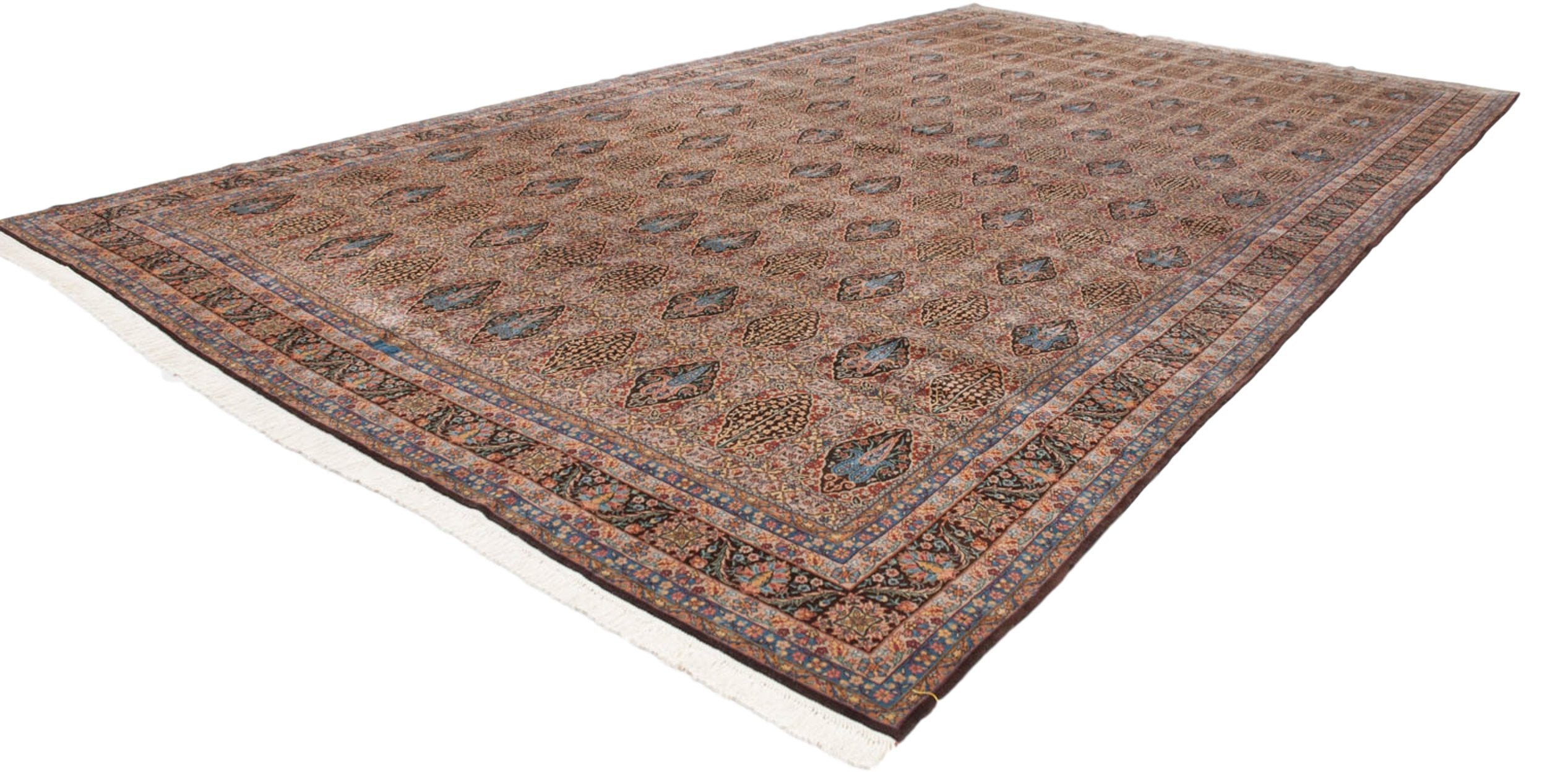 12x21.5 Vintage Bulgarian Tabriz Design Carpet by Old New House® - product image 6 for Resin Society
