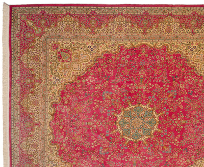 12x12.5 Vintage Bulgarian Kerman Design Square Carpet by Old New House® - product image 4 for Resin Society