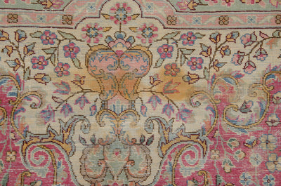 12x12.5 Vintage Bulgarian Kerman Design Square Carpet by Old New House® - product image 9 for Resin Society