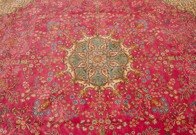 12x12.5 Vintage Bulgarian Kerman Design Square Carpet by Old New House® - product image 11 for Resin Society