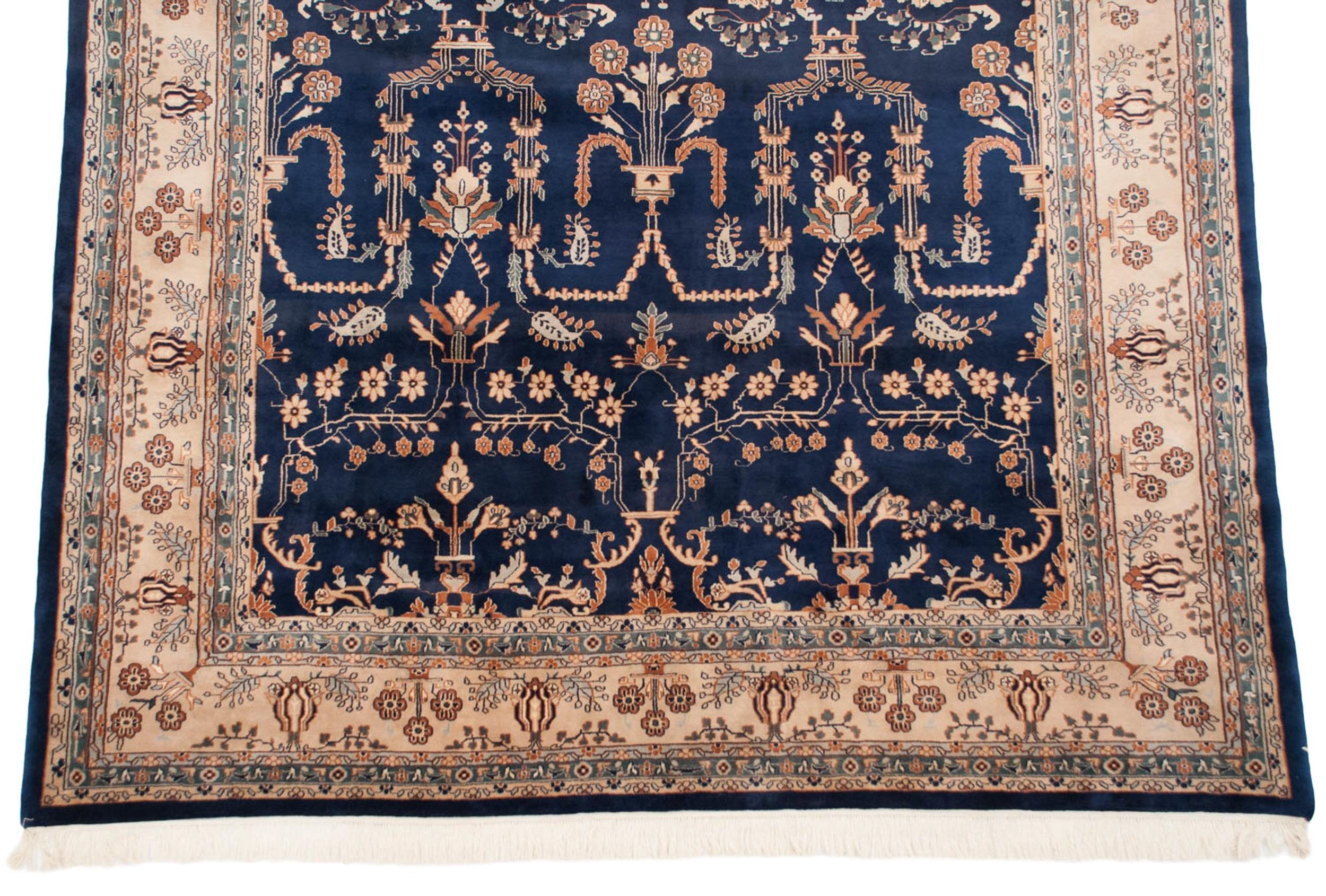 10x14 Vintage Indian Mohajeran Sarouk Design Carpet by Old New House® - product image 4 for Resin Society