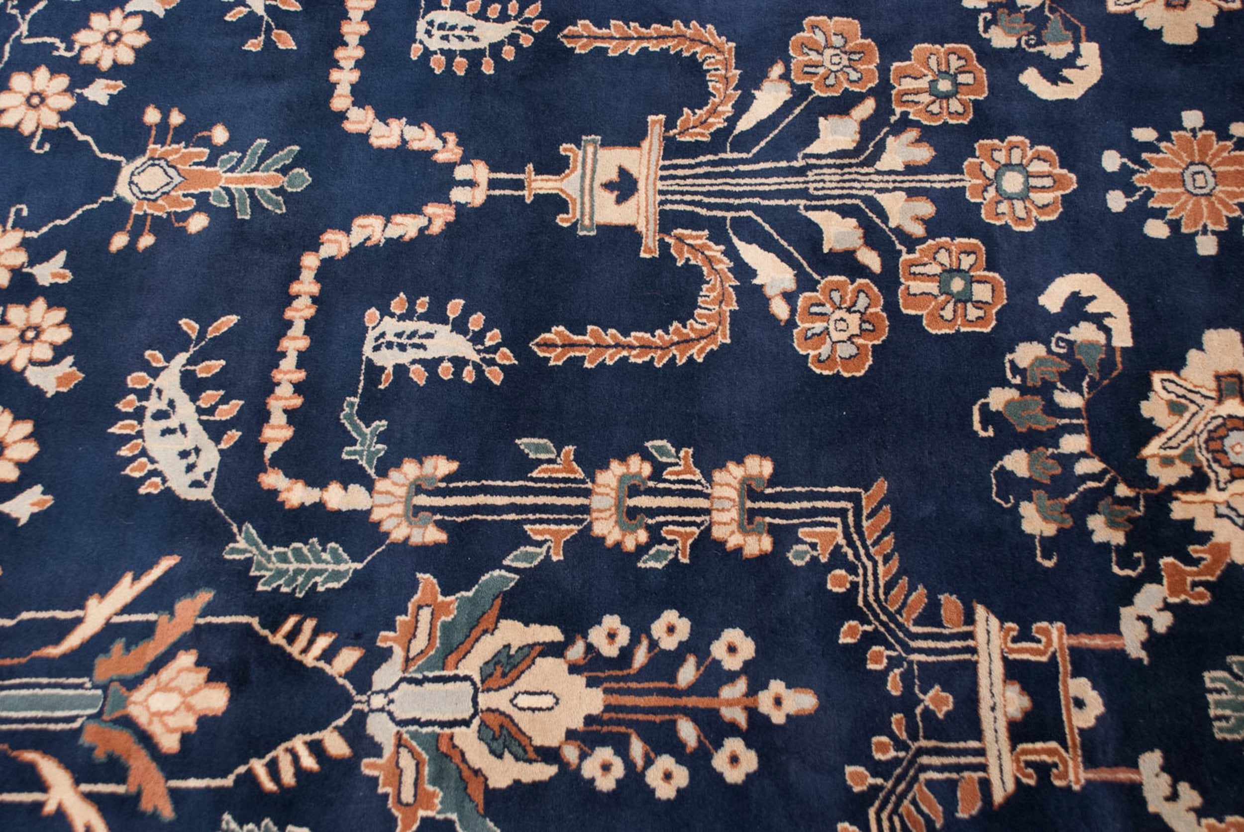10x14 Vintage Indian Mohajeran Sarouk Design Carpet by Old New House® - product image 5 for Resin Society