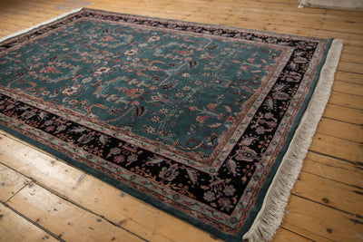 6x9 Vintage Indian Mohajeran Sarouk Design Carpet by Old New House® - product image 3 for Resin Society