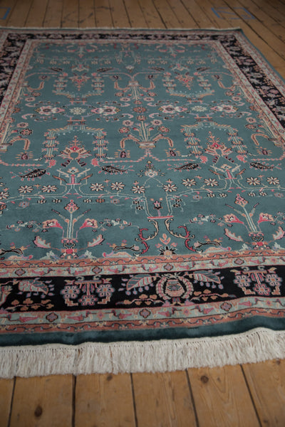 6x9 Vintage Indian Mohajeran Sarouk Design Carpet by Old New House® - product image 7 for Resin Society