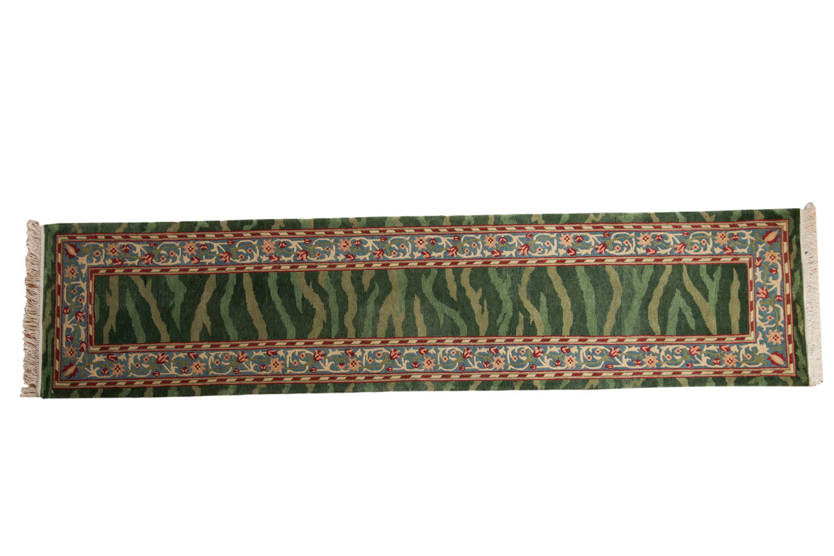 2.5x12 Vintage Indian Arts And Crafts Design Rug Runner by Old New House® - main product image for Resin Society