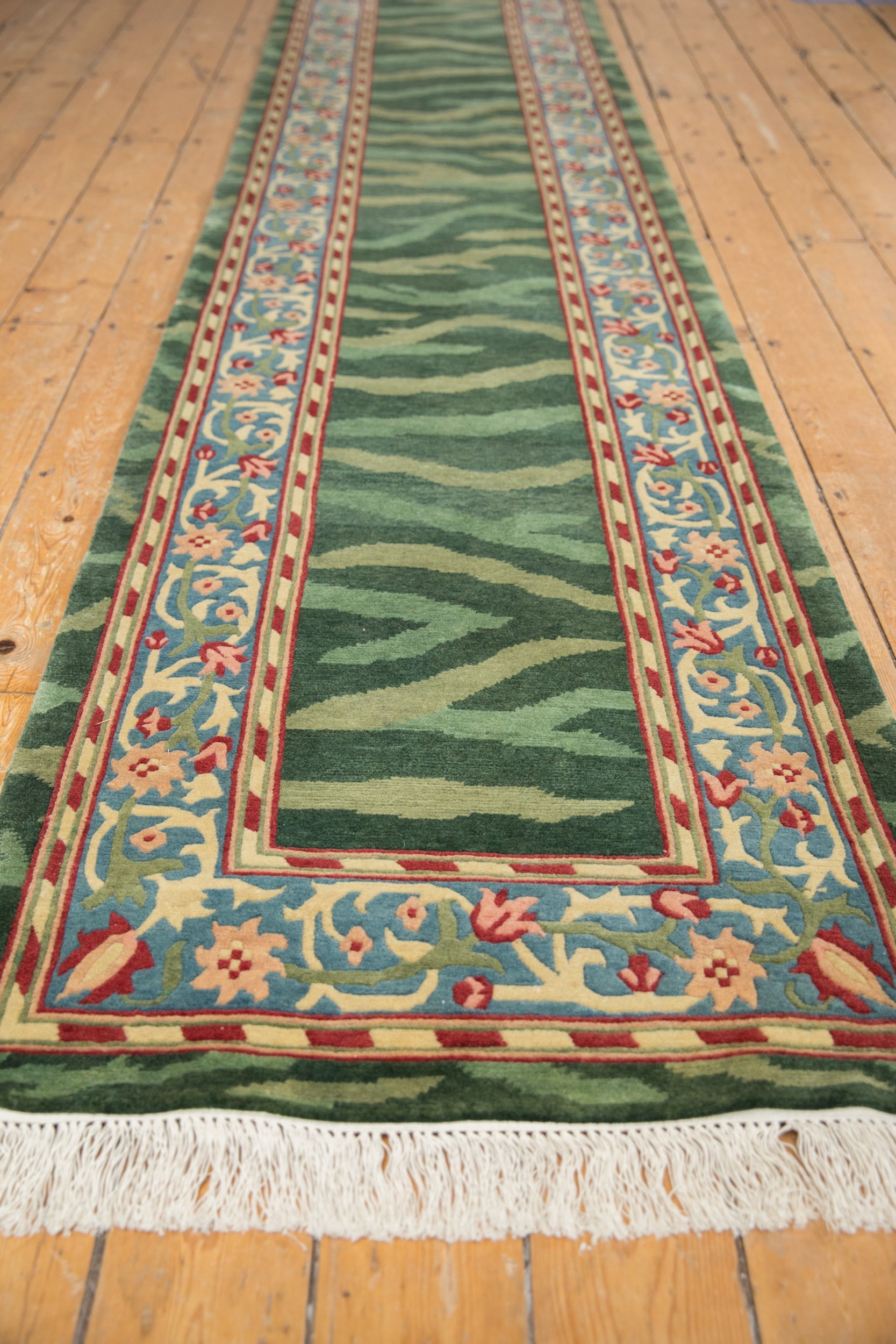 2.5x12 Vintage Indian Arts And Crafts Design Rug Runner by Old New House® - product image 4 for Resin Society