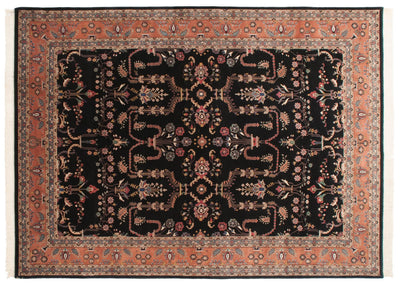 10x13.5 Vintage Indian Mohajeran Sarouk Design Carpet by Old New House® - main product image for Resin Society