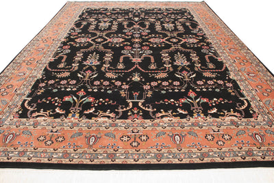 10x13.5 Vintage Indian Mohajeran Sarouk Design Carpet by Old New House® - product image 2 for Resin Society