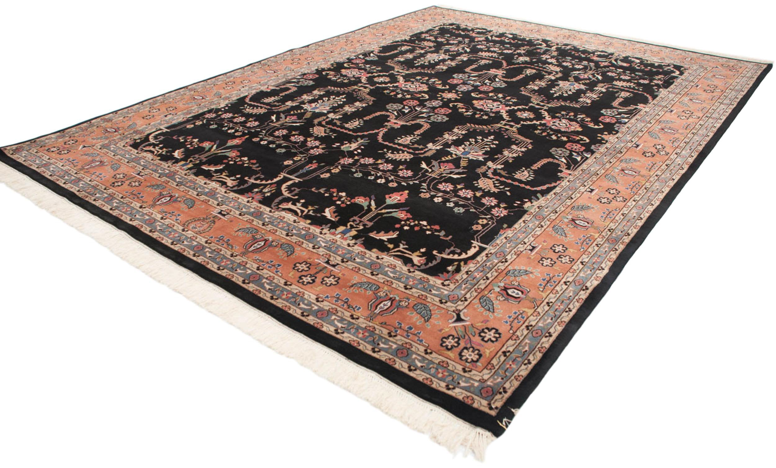 10x13.5 Vintage Indian Mohajeran Sarouk Design Carpet by Old New House® - product image 7 for Resin Society
