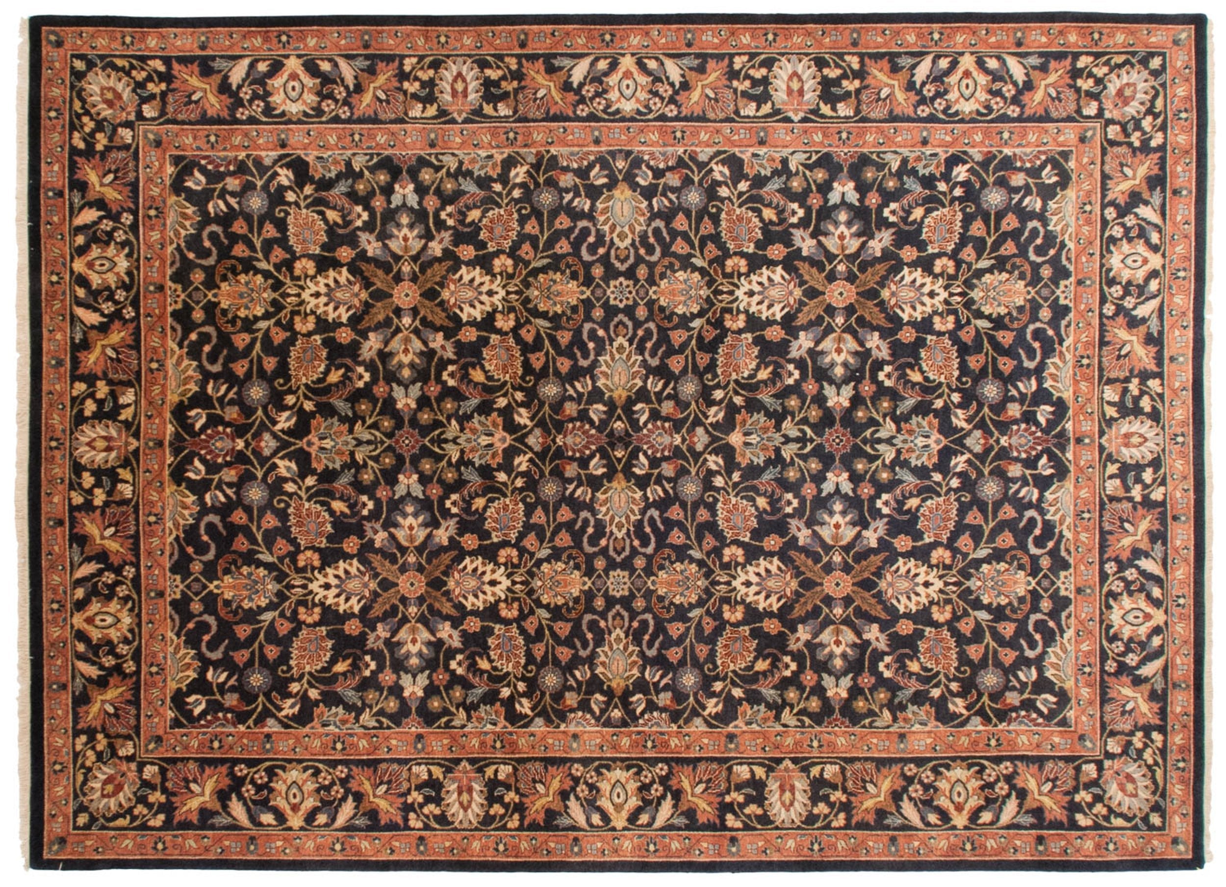 10x14 Vintage Indian Yezd Design Carpet by Old New House® - main product image for Resin Society