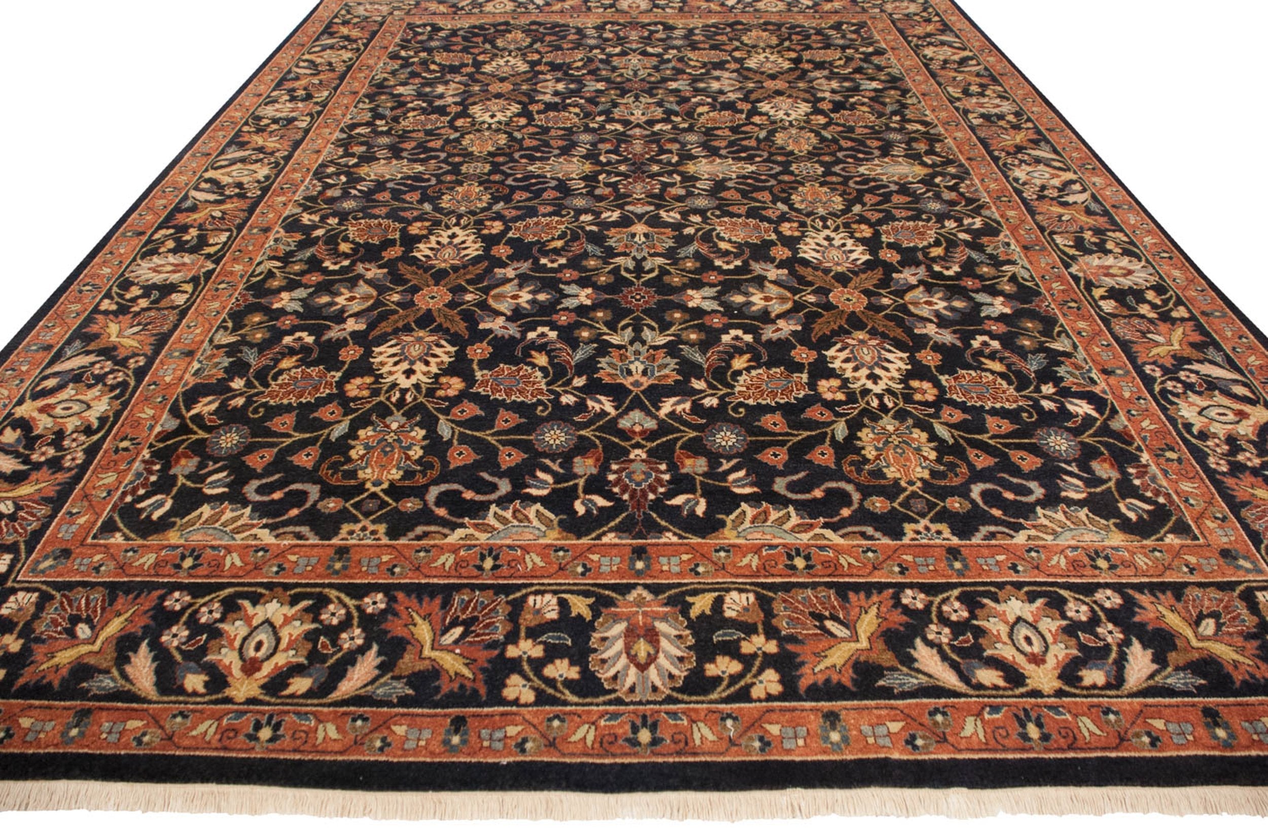 10x14 Vintage Indian Yezd Design Carpet by Old New House® - product image 3 for Resin Society