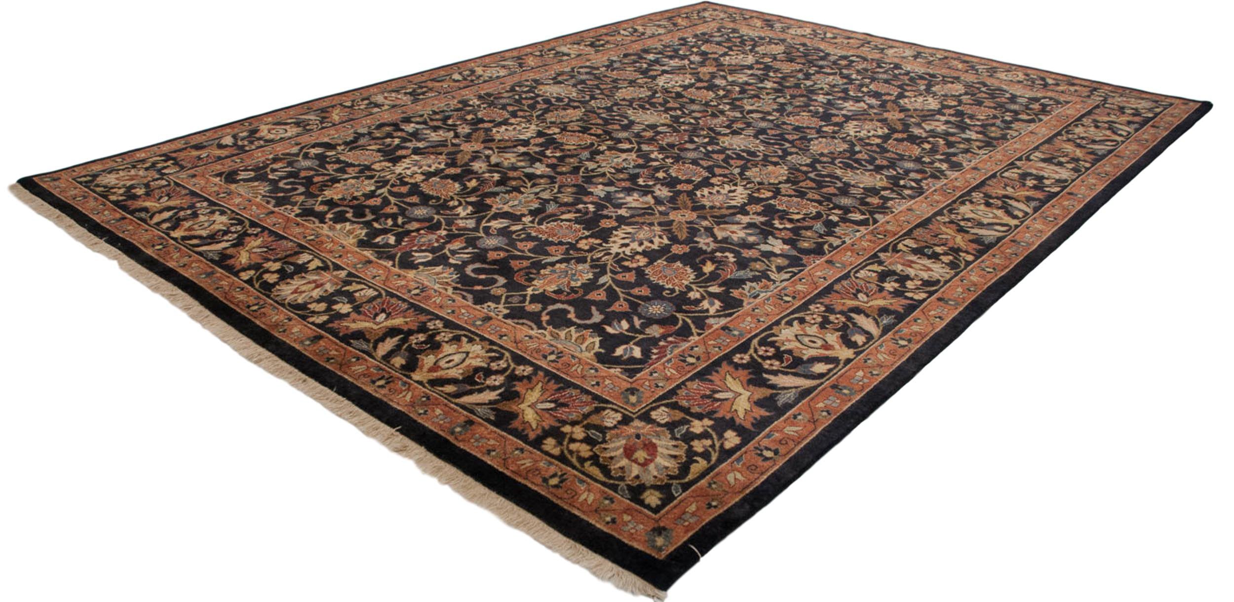10x14 Vintage Indian Yezd Design Carpet by Old New House® - product image 8 for Resin Society