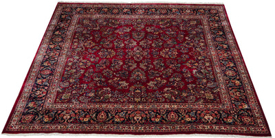 12x12 Vintage Fine Sarouk Square Carpet by Old New House® - product image 3 for Resin Society
