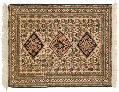 4.5x5.5 Vintage Ardebil Square Rug by Old New House® - main product image for Resin Society