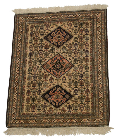 4.5x5.5 Vintage Ardebil Square Rug by Old New House® - product image 2 for Resin Society