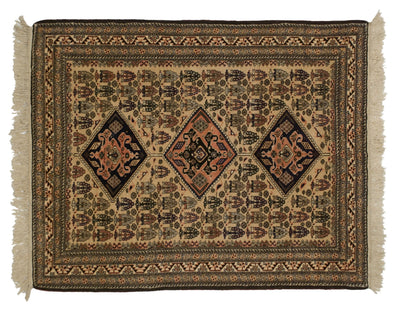 4.5x5.5 Vintage Ardebil Square Rug by Old New House® - product image 5 for Resin Society