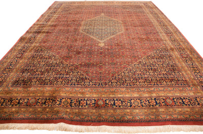 10x14 Vintage Tea Washed Indian Bijar Design Carpet by Old New House® - product image 3 for Resin Society