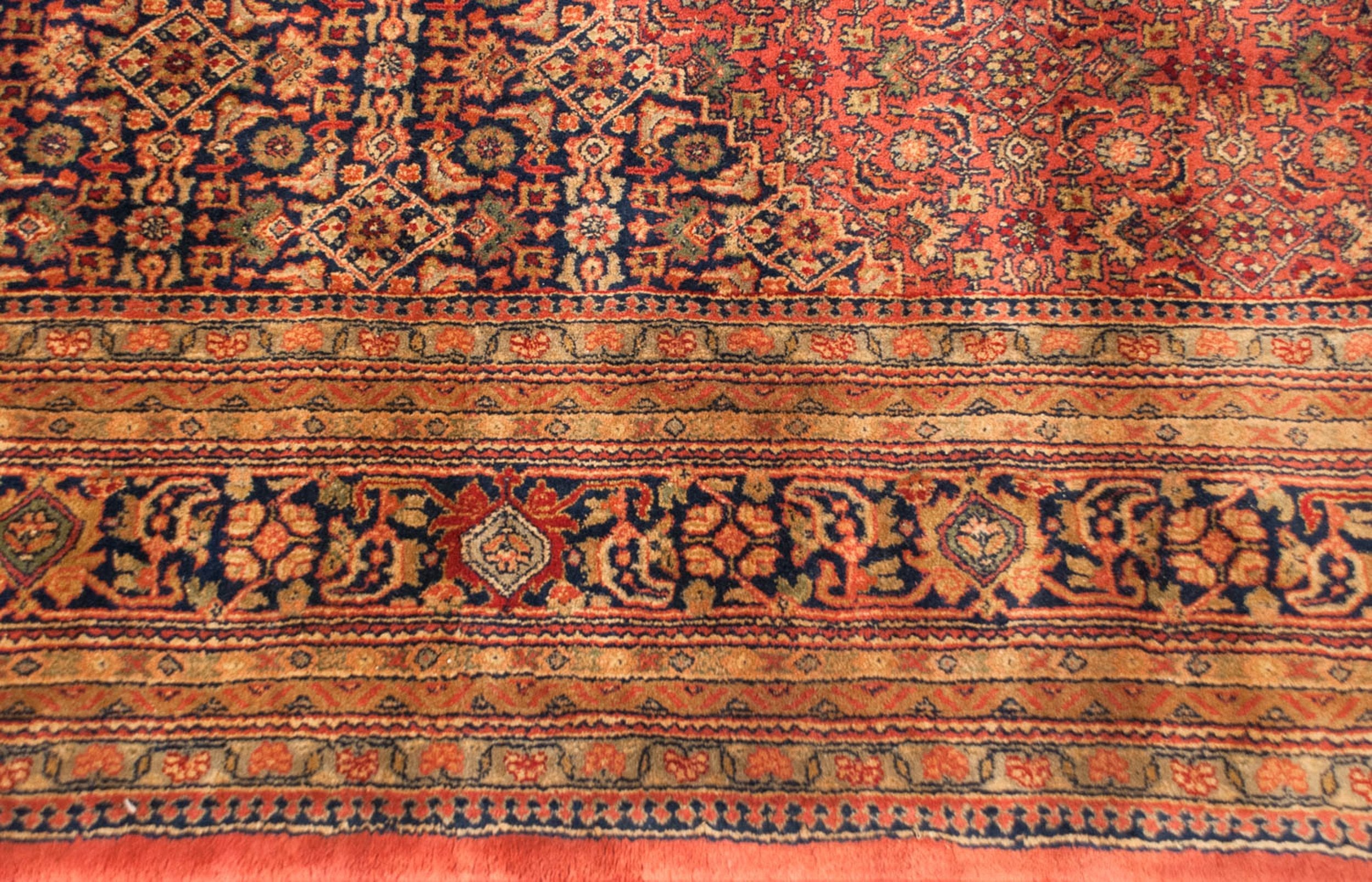 10x14 Vintage Tea Washed Indian Bijar Design Carpet by Old New House® - product image 5 for Resin Society