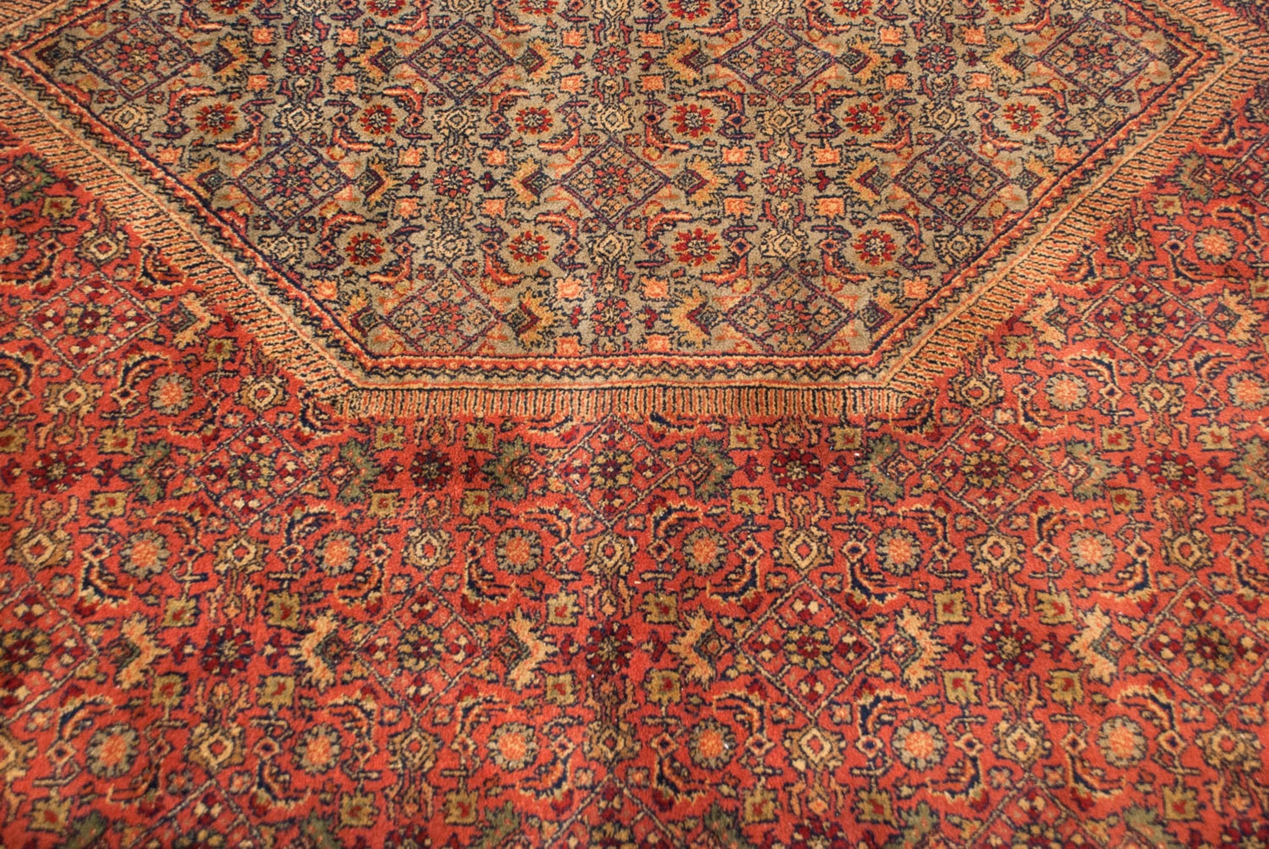 10x14 Vintage Tea Washed Indian Bijar Design Carpet by Old New House® - product image 6 for Resin Society