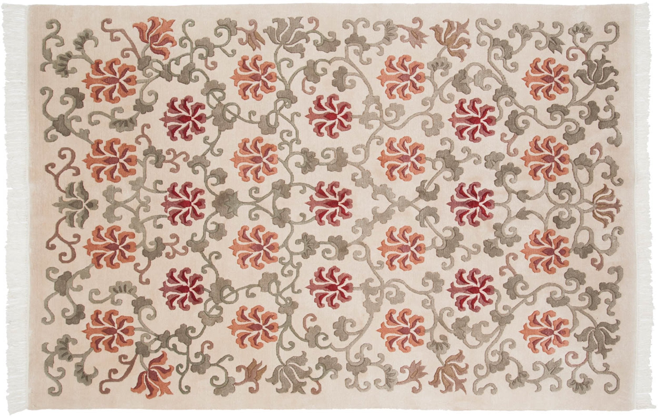 6x9 Vintage Indian Arts And Crafts Design Carpet by Old New House® - main product image for Resin Society