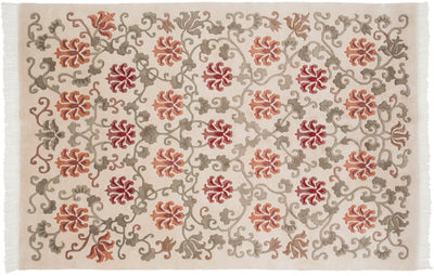 6x9 Vintage Indian Arts And Crafts Design Carpet by Old New House® - main product image for Resin Society