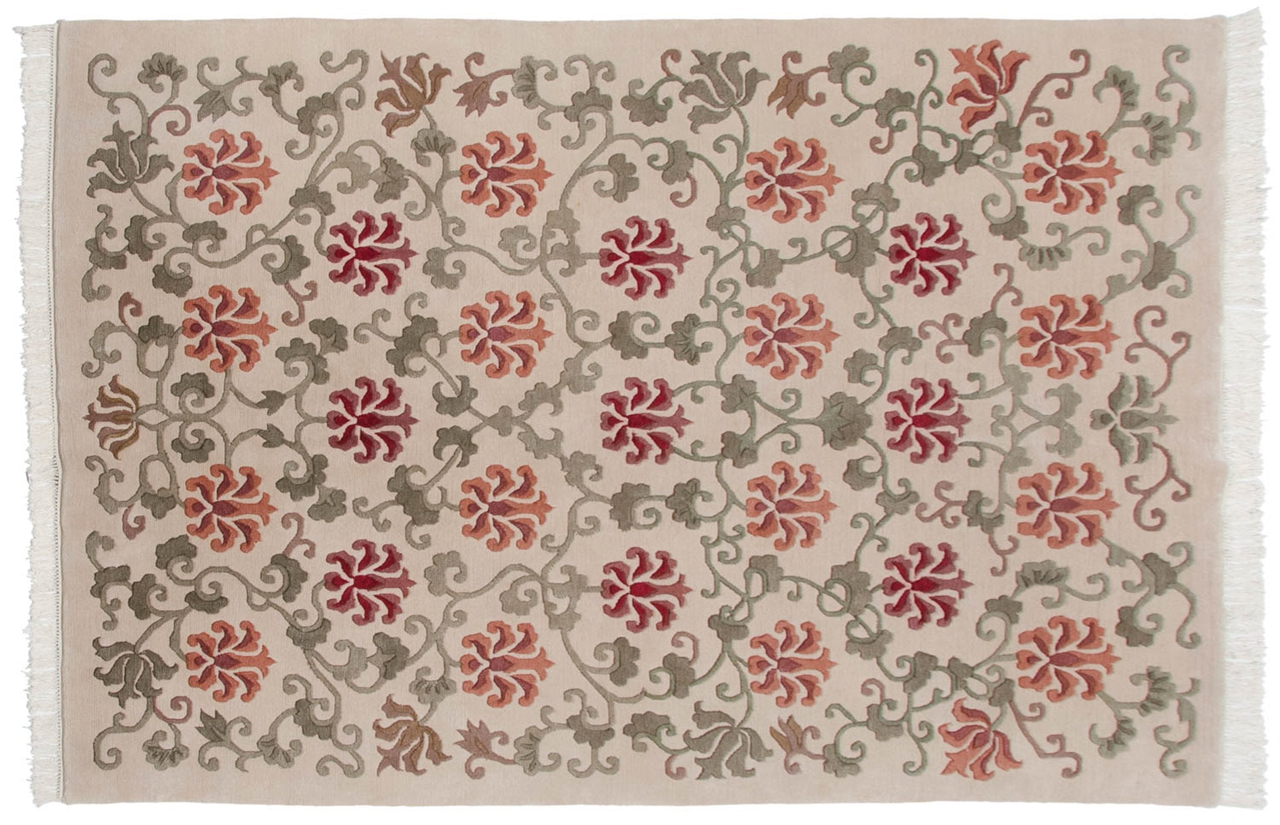 6x9 Vintage Indian Arts And Crafts Design Carpet by Old New House® - product image 7 for Resin Society