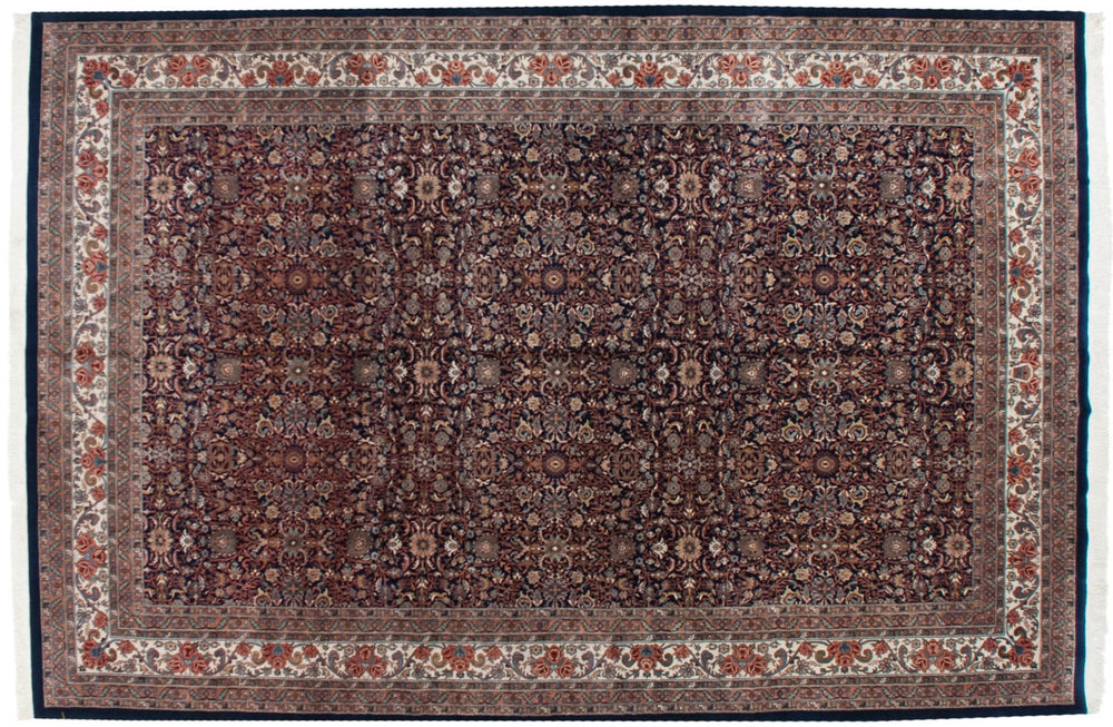 11.5x18 Vintage Indian Bijar Design Carpet by Old New House® - main product image for Resin Society