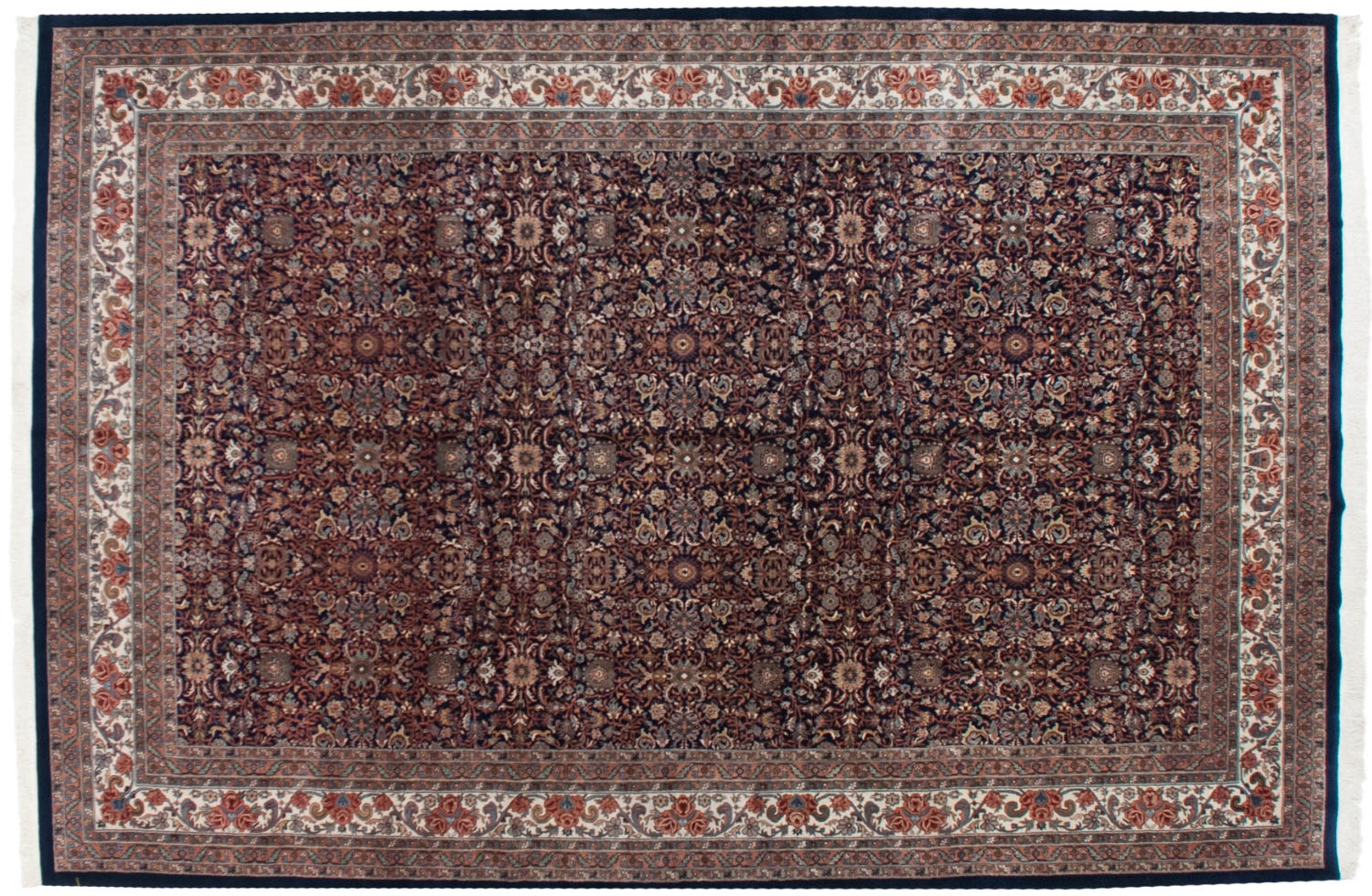 11.5x18 Vintage Indian Bijar Design Carpet by Old New House® - main product image for Resin Society