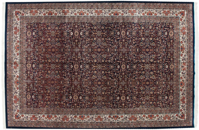 11.5x18 Vintage Indian Bijar Design Carpet by Old New House® - main product image for Resin Society