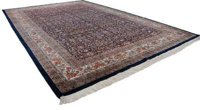 11.5x18 Vintage Indian Bijar Design Carpet by Old New House® - product image 8 for Resin Society