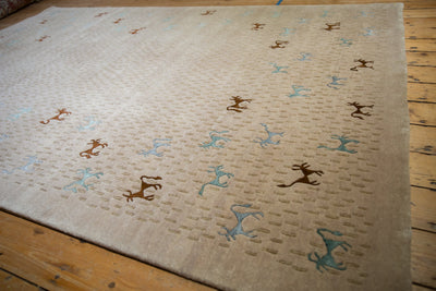 6x9 New Indian Folk Art Design Carpet by Old New House® - product image 10 for Resin Society