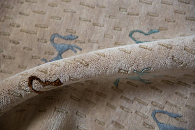 6x9 New Indian Folk Art Design Carpet by Old New House® - product image 7 for Resin Society