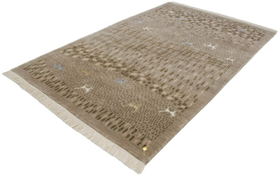 6x9 New Indian Folk Art Design Carpet by Old New House® - product image 10 for Resin Society