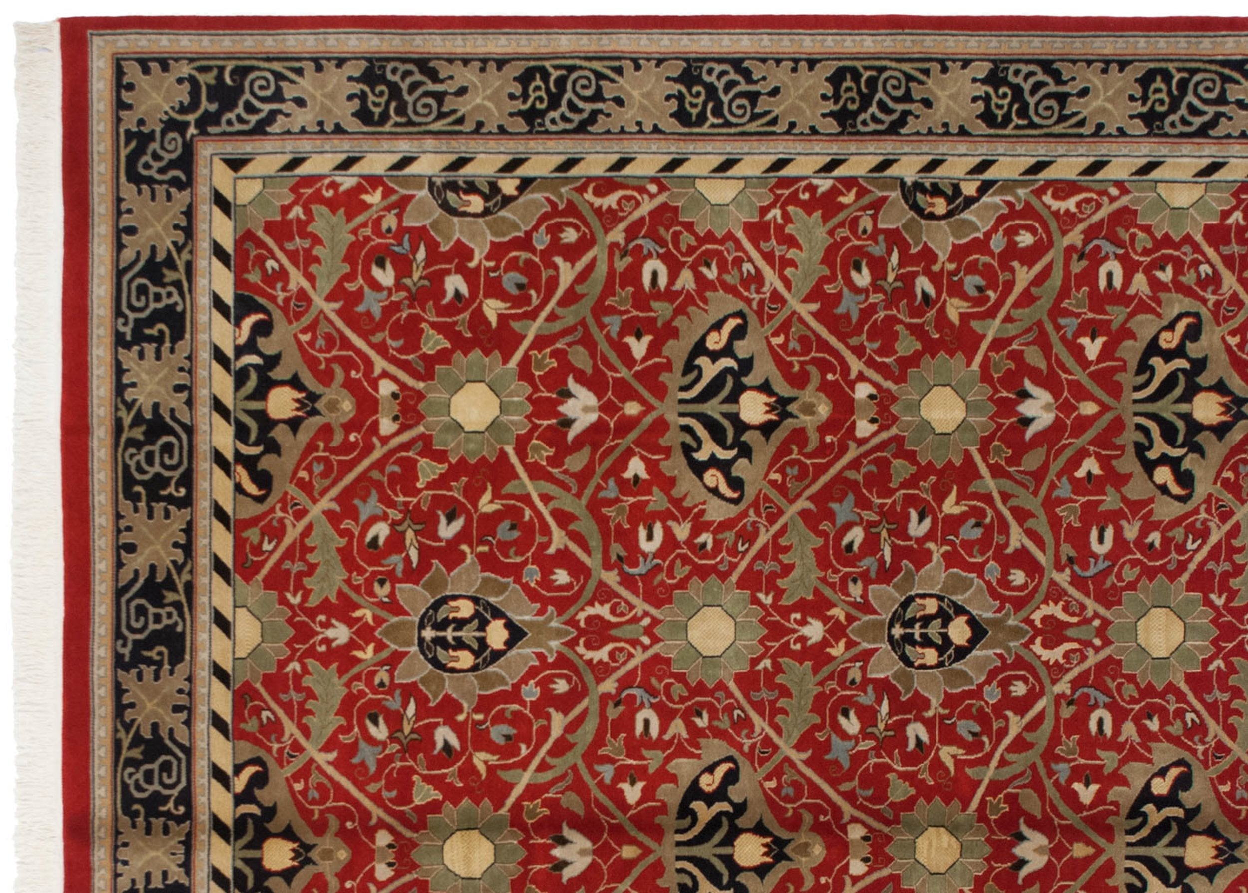10x14 Vintage Indian William Morris Design Carpet by Old New House® - product image 2 for Resin Society