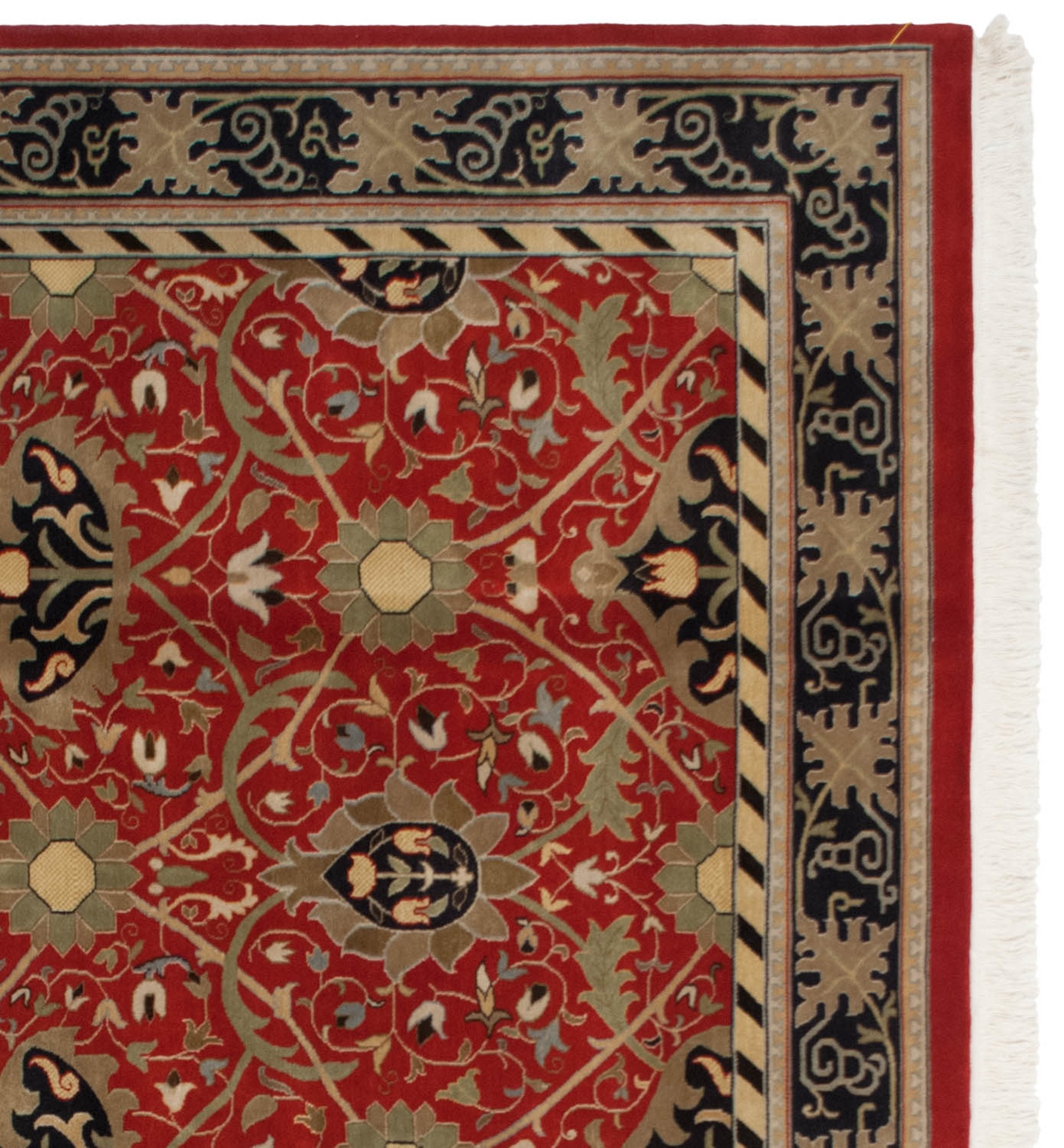 10x14 Vintage Indian William Morris Design Carpet by Old New House® - product image 3 for Resin Society
