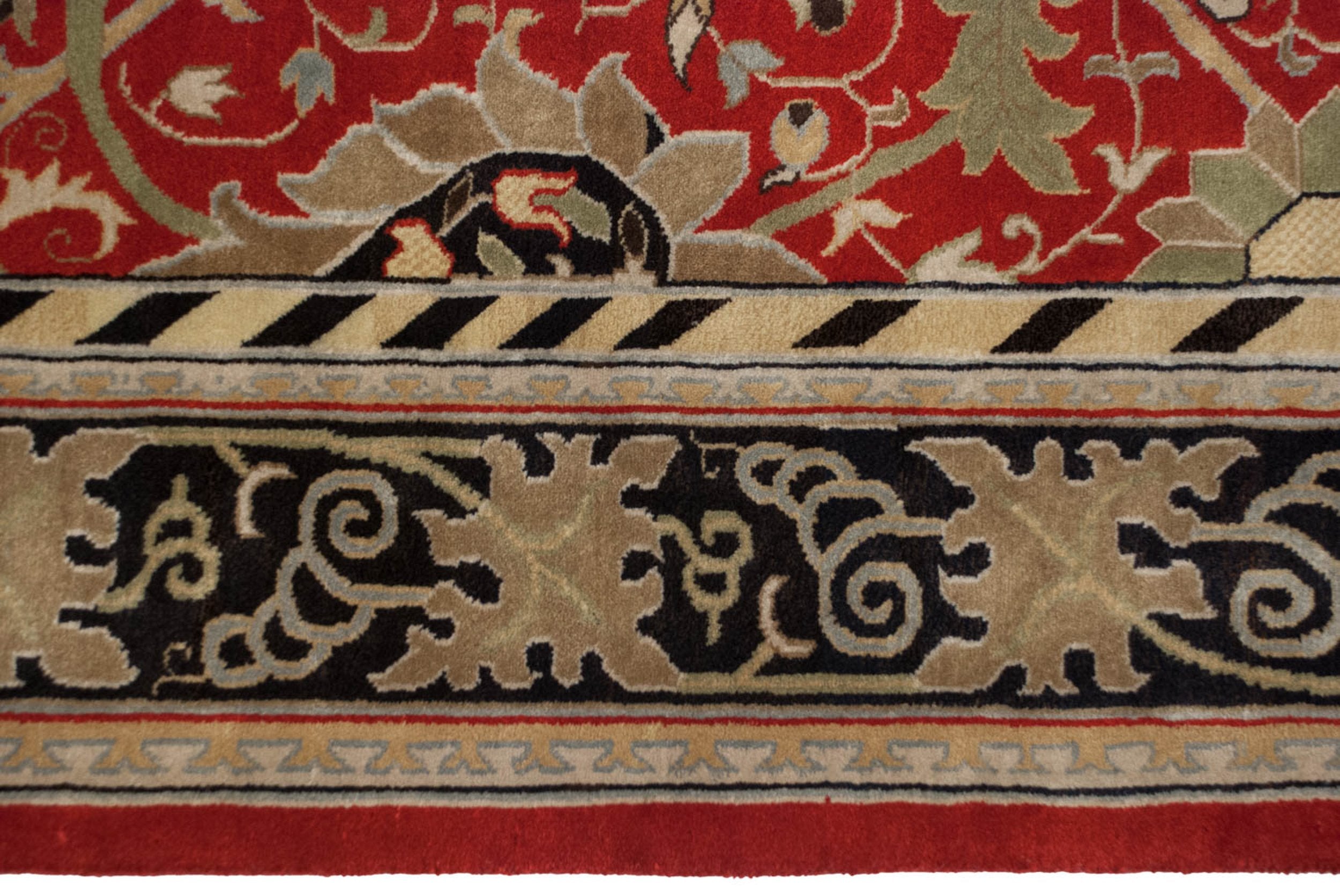 10x14 Vintage Indian William Morris Design Carpet by Old New House® - product image 4 for Resin Society