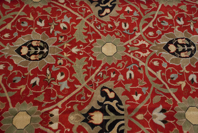 10x14 Vintage Indian William Morris Design Carpet by Old New House® - product image 5 for Resin Society