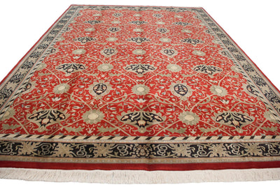 10x14 Vintage Indian William Morris Design Carpet by Old New House® - product image 9 for Resin Society