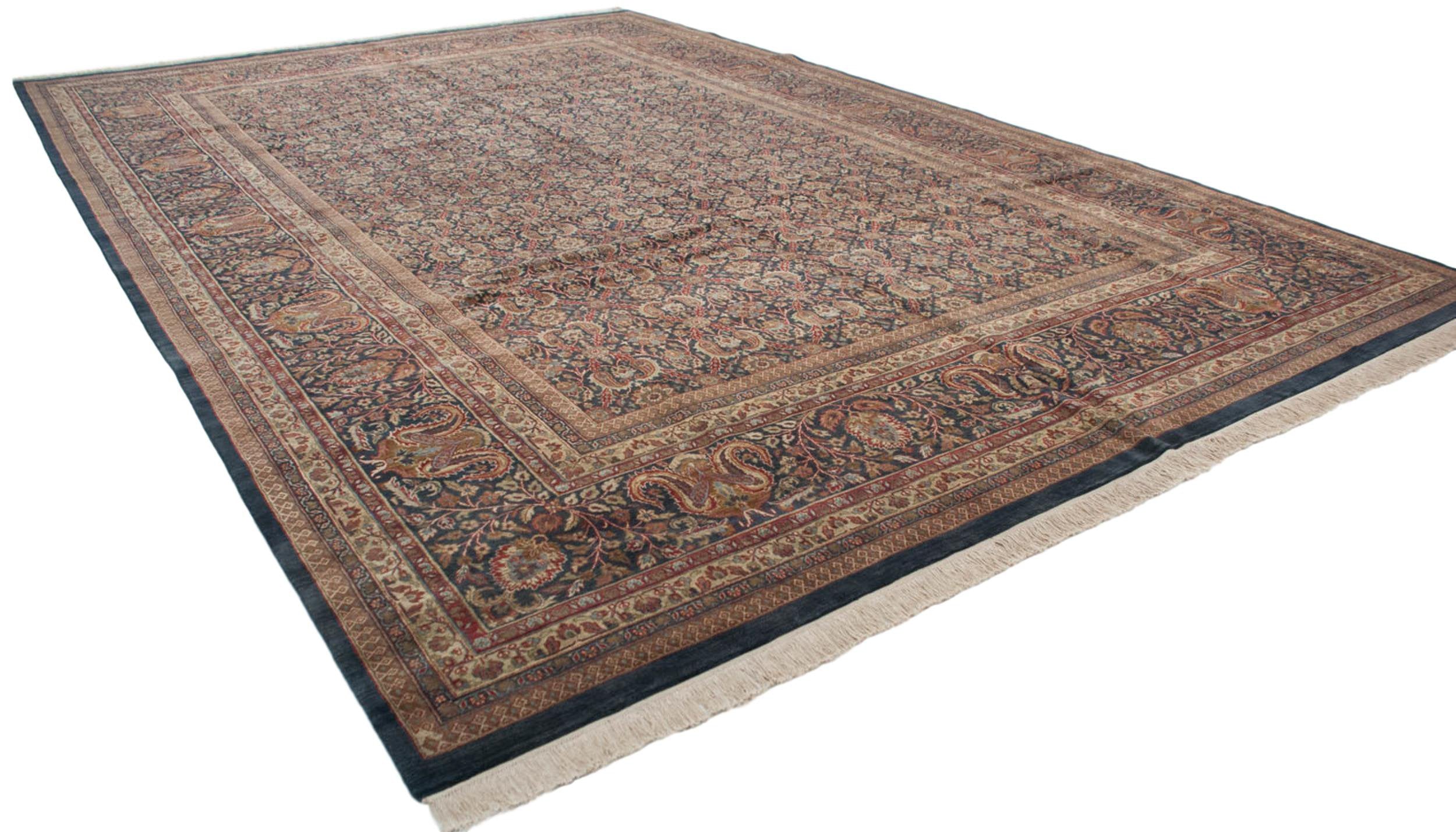 11.5x18 Vintage Indian Doroksh Design Carpet by Old New House® - product image 7 for Resin Society