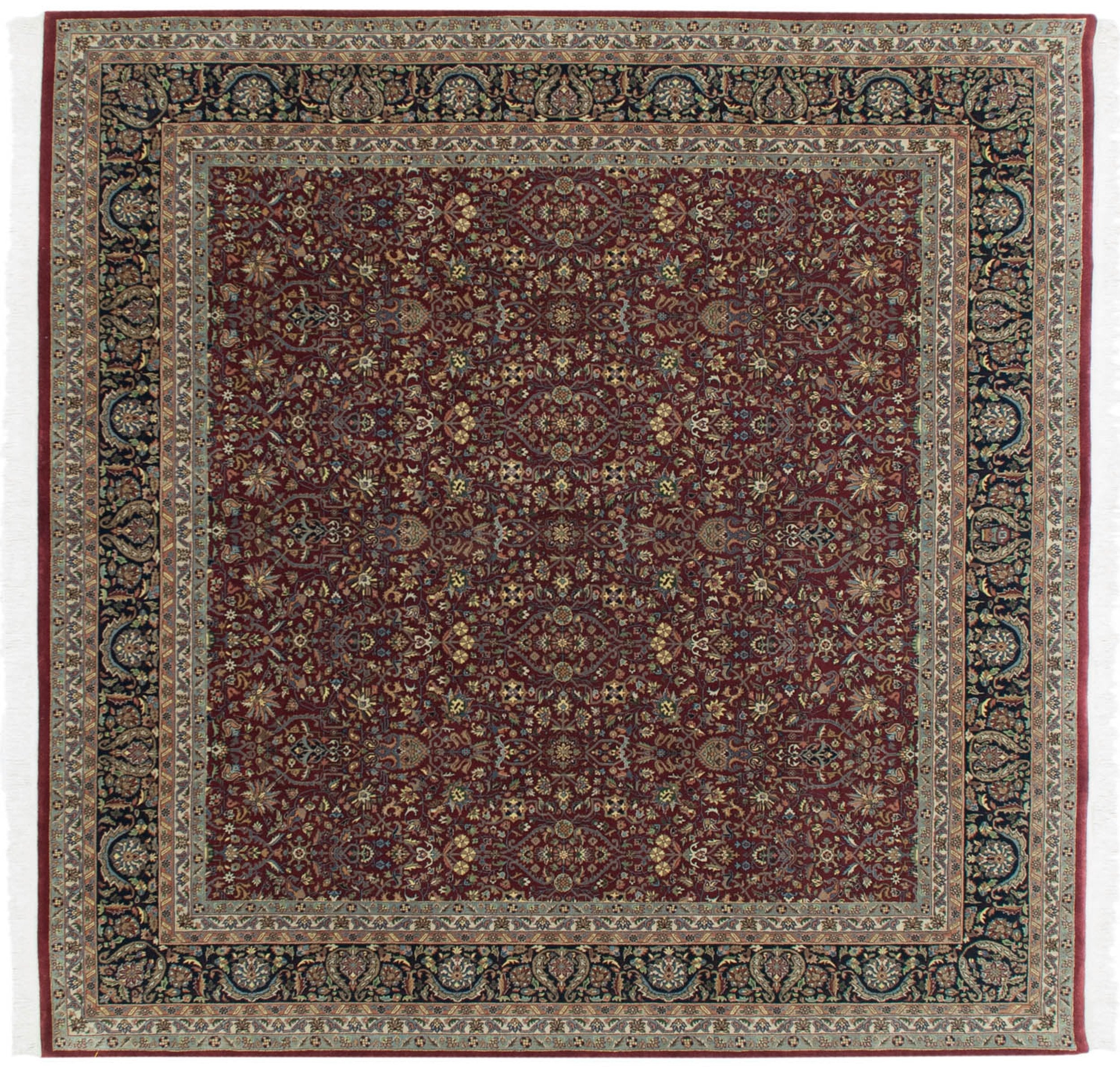 10x10 New Indian Tabriz Design Square Carpet by Old New House® - main product image for Resin Society