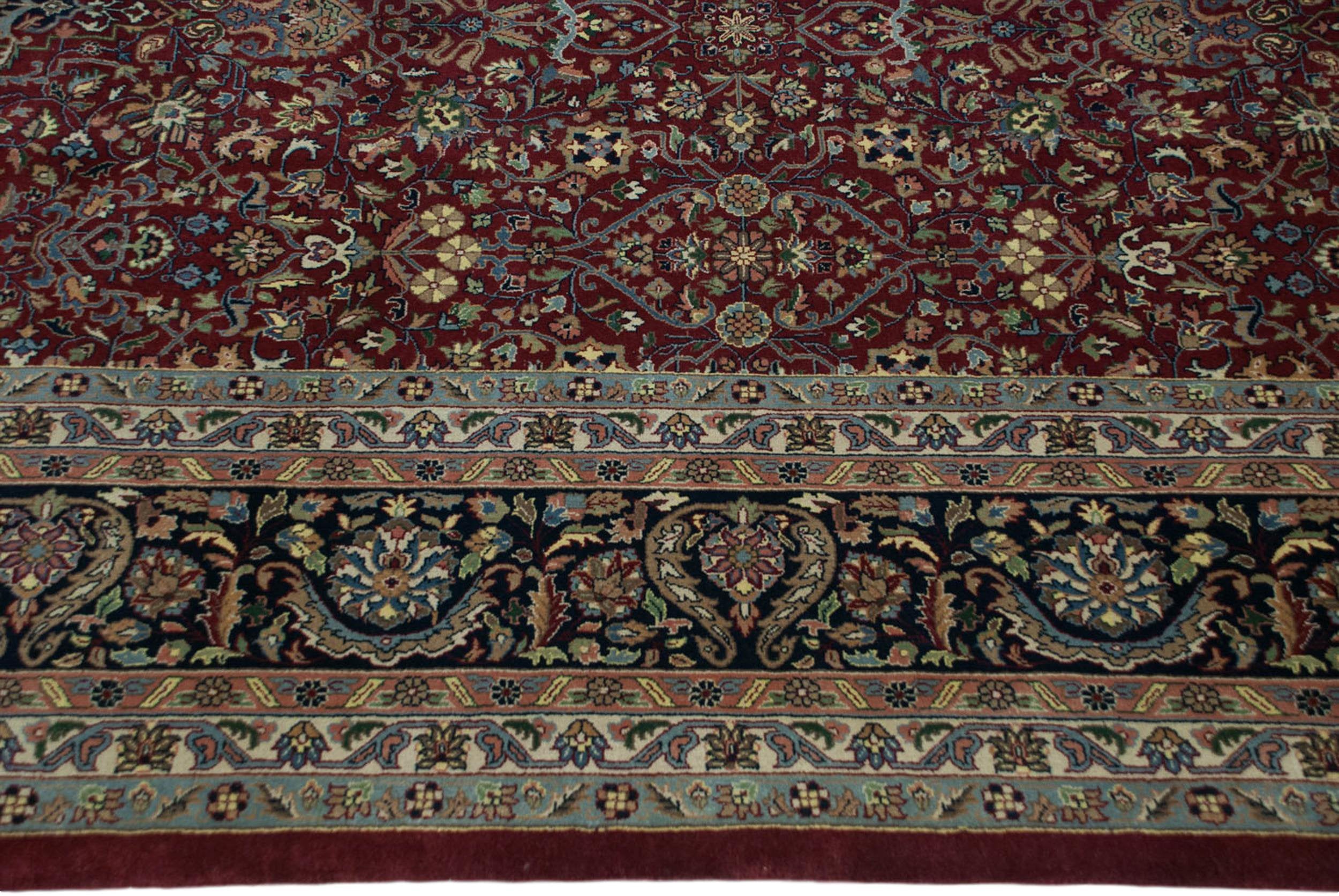 10x10 New Indian Tabriz Design Square Carpet by Old New House® - product image 3 for Resin Society
