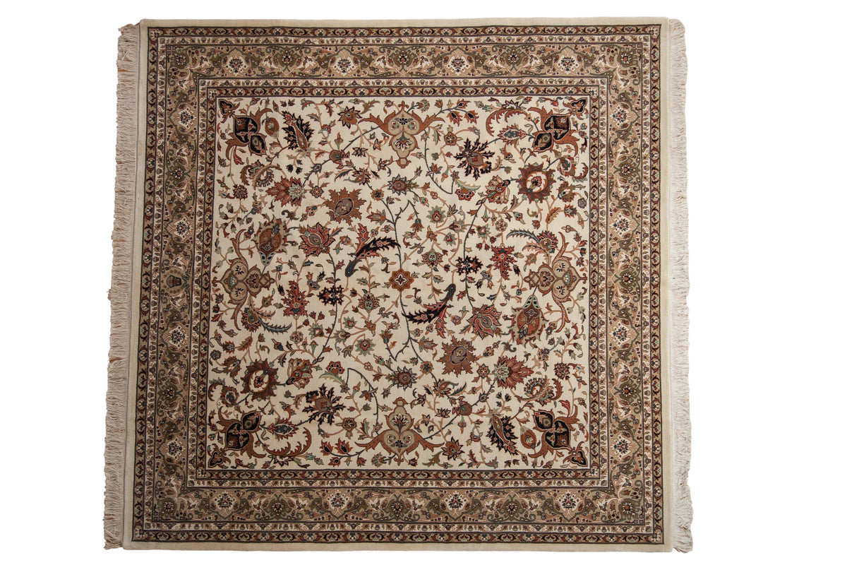 8x8 New Indian Isfahan Design Square Carpet by Old New House® - main product image for Resin Society
