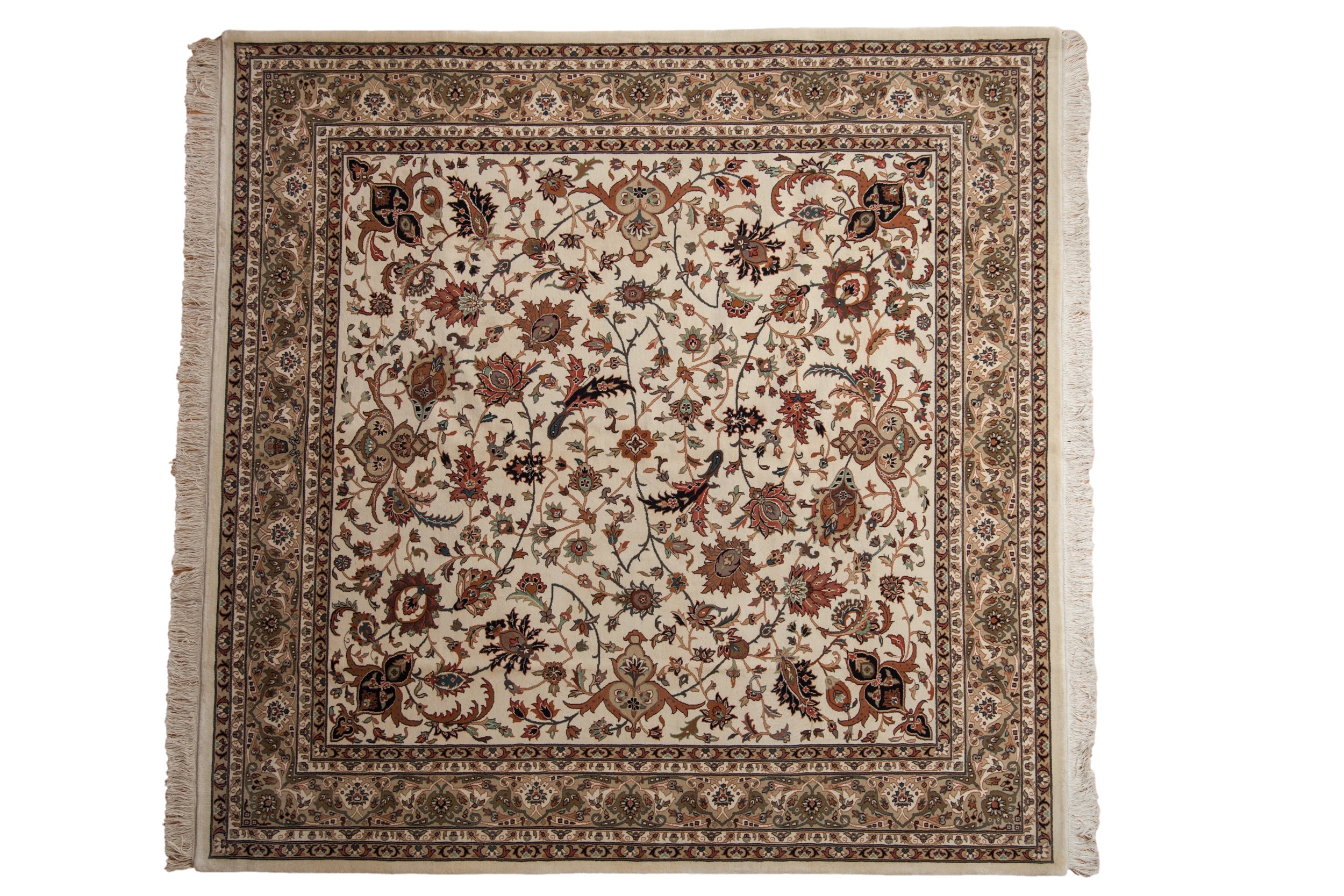 8x8 New Indian Isfahan Design Square Carpet by Old New House® - main product image for Resin Society