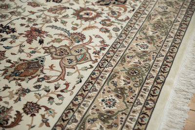 8x8 New Indian Isfahan Design Square Carpet by Old New House® - product image 5 for Resin Society