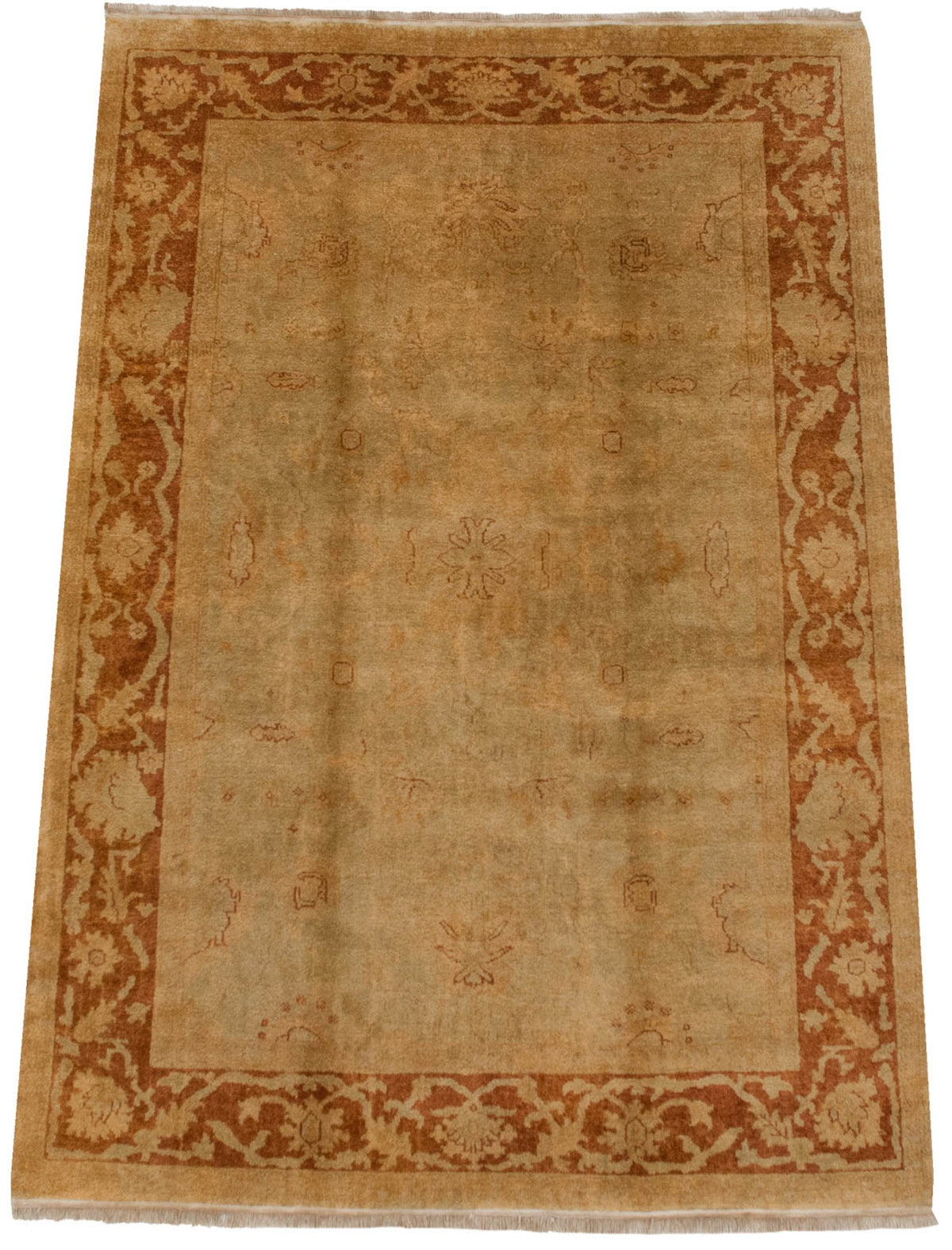 6x9 New Gold Wash Indian Oushak Design Carpet by Old New House® - product image 2 for Resin Society
